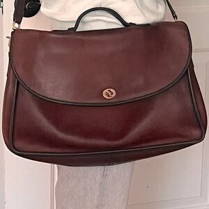 Rare! Vintage Coach Lexington Brief Purse in Burgundy!